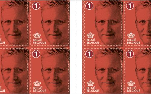 26 januari: Koninklijke Beeltenis Koning Filip I (Zelfklevend - Het postzegelboekje)