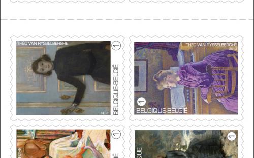 15 april: Théo Van Rysselberghe, postzegelboekje